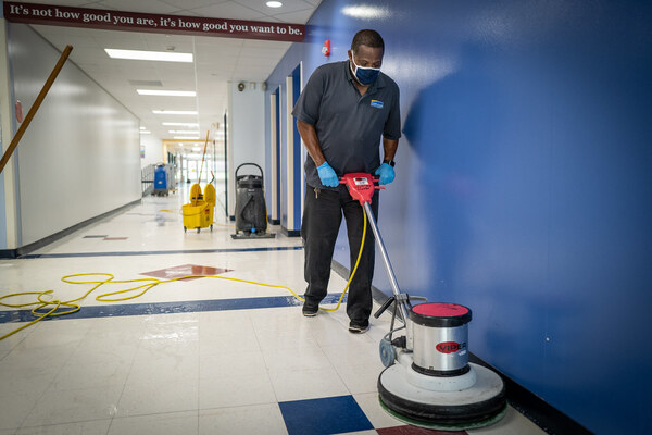 Janitors play an important role in keeping schools Covid-19 free.
