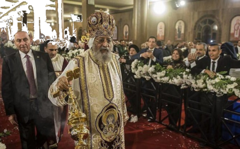 Orthodox Patriarch during the January 6th Christmas Eve celebration.