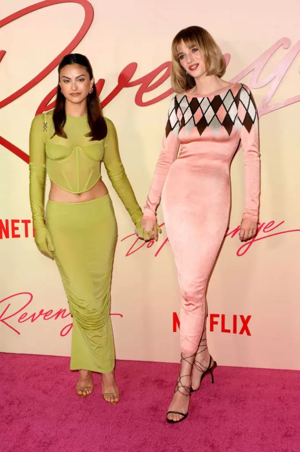 Camila Mendes and Maya Hawke at the red carpet premiere.
