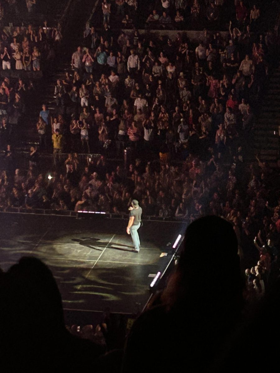 Luke Bryan performing hit song, What Makes You Country