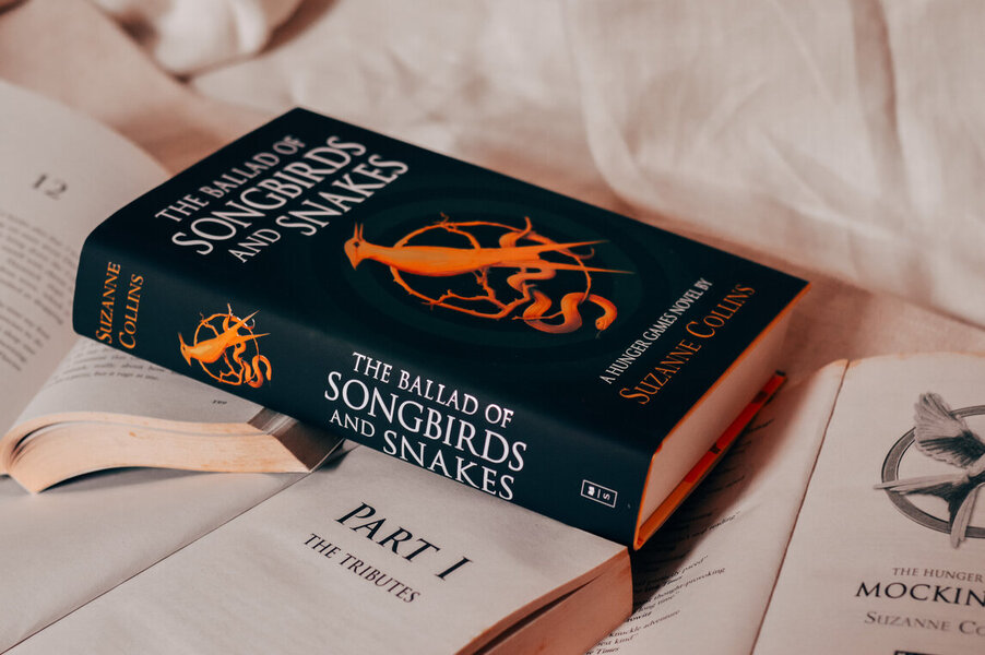 The Ballad of Songbirds and Snakes book and cover.