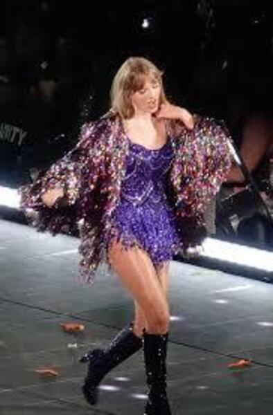 Taylor Swift in the Midnights Era at the Eras tour.