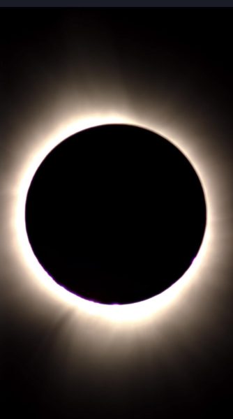 A photo of the totality of the solar eclipse taken by the person next to me at my viewing site in Dayton, OH. Credit:  David Dunlea