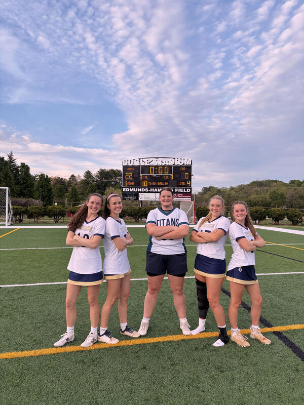 Seniors after senior night win 