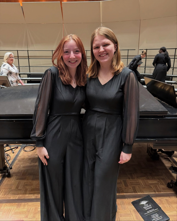 Lily Stanley (right) and Isabella Shellnut (left) made the All-Virginia Choir!