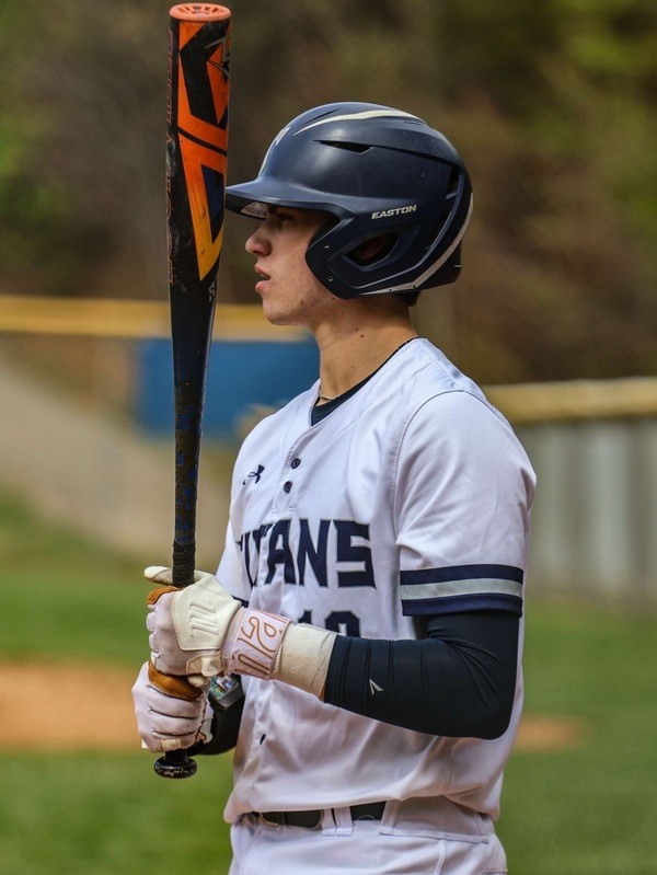 Brendon Ross playing baseball for the Titans.