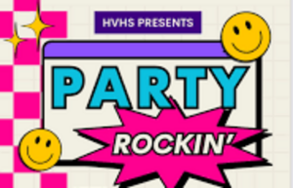 The HVHS Homecoming theme of 2025, Party Rockin', was created by the HVHS SCA and Ms. Fisher.