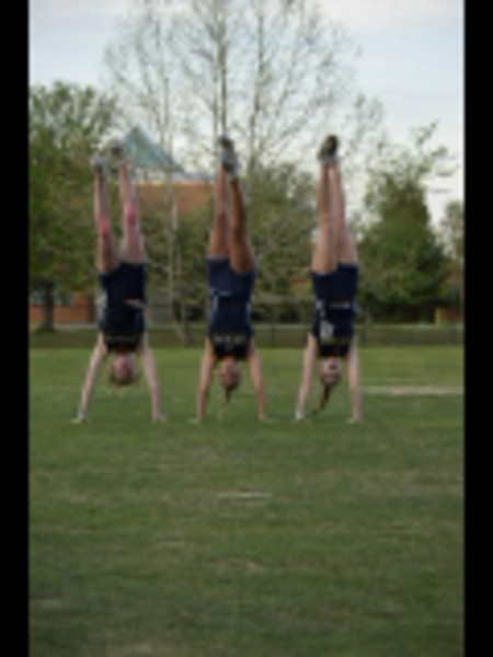 Left to right: Charlotte Hieber (10), Isley Shepard (10), Maggie Bryant (11).