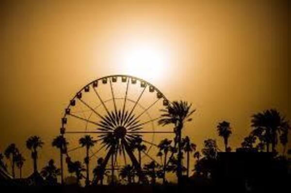 The iconic Ferris Wheel at Coachella